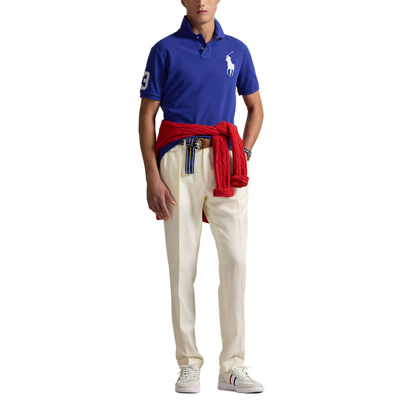Polo Ralph Lauren Custom Slim Fit Big Pony Mesh Polo Shirt image number 3
